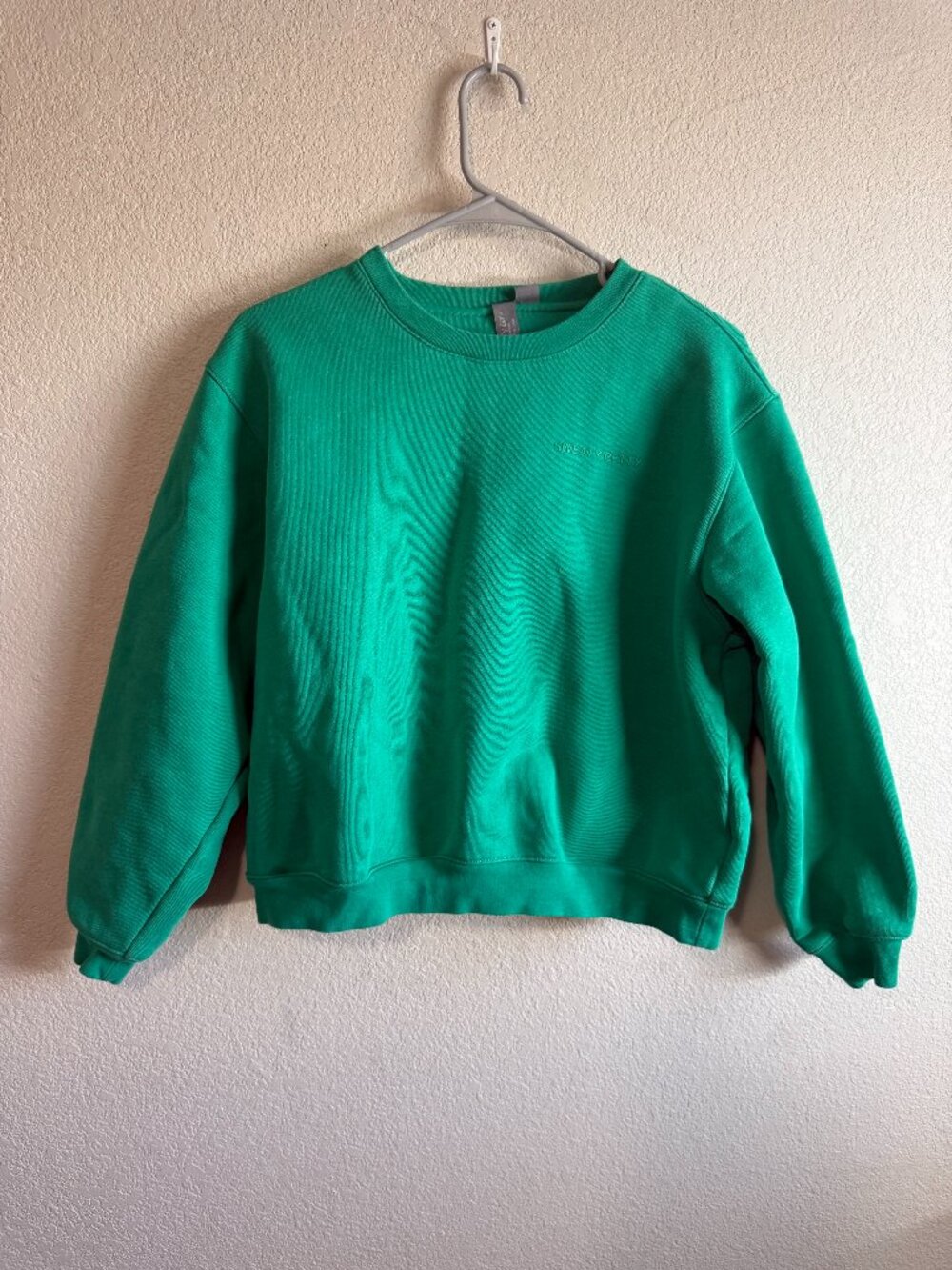 Women's XS Sweaty Betty Green Cropped Sweatshirt